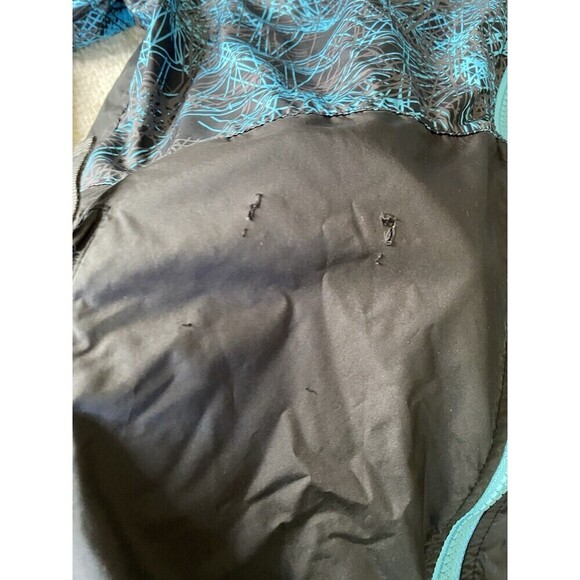 North Face Jacket Boys XL 18/20 Blue Design Windbreaker Windwall Rain Coat Light - Picture 5 of 9